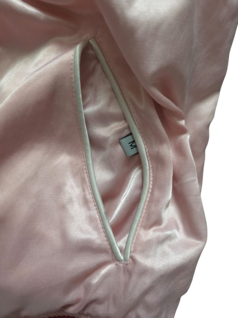 Guess Shirley Reversible Embroidered Tiger & Flamingo Satin Bomber Jacket Sz M - Picture 9 of 14